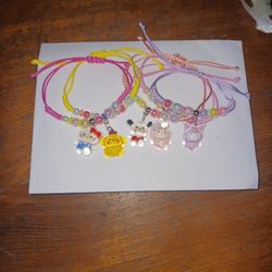 5 HELLO KITTY  BRACELETS