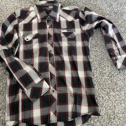 7 Diamond Long Sleeve Plaid Shirt 