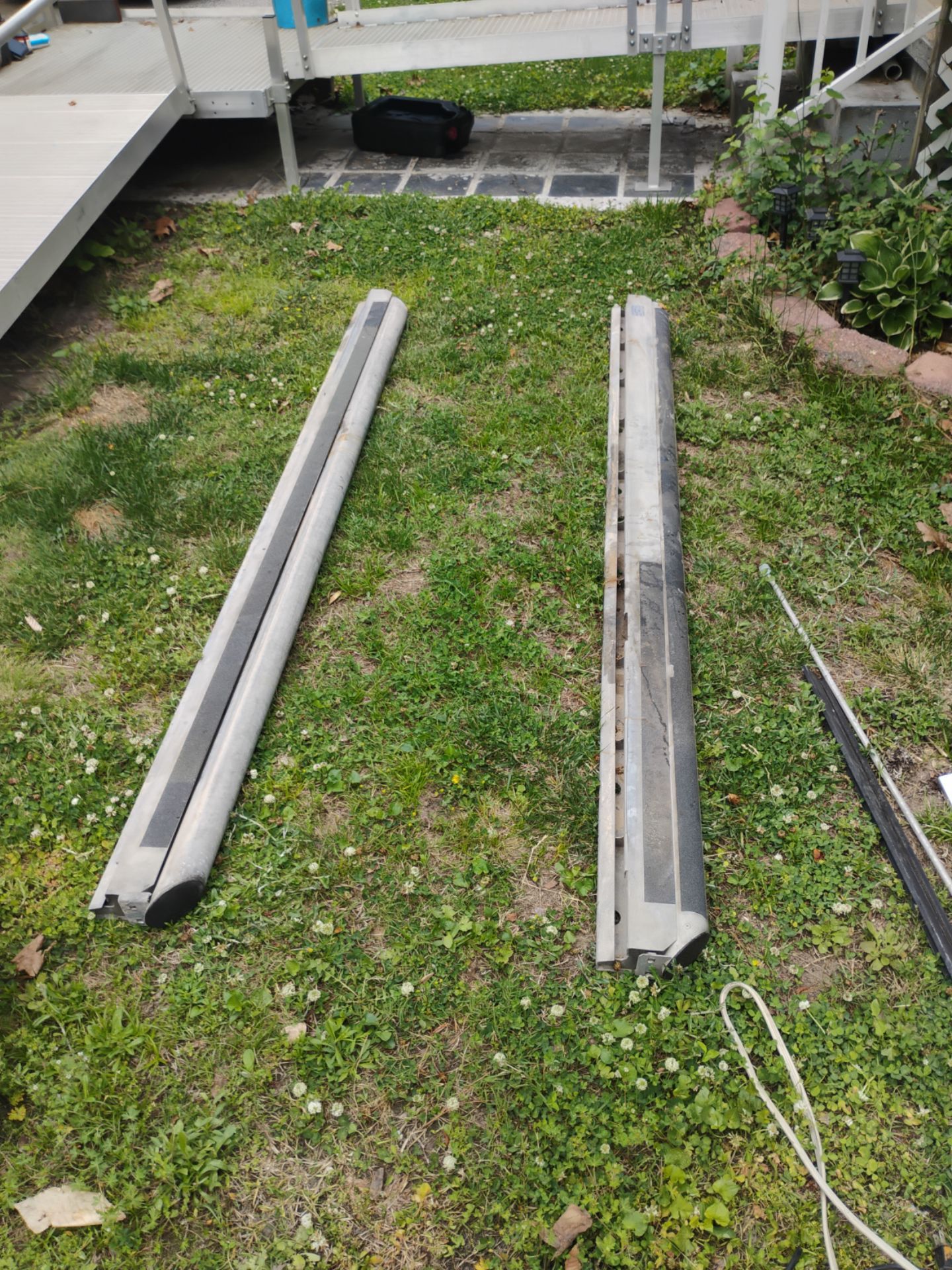 Cargo van body protection running boards
