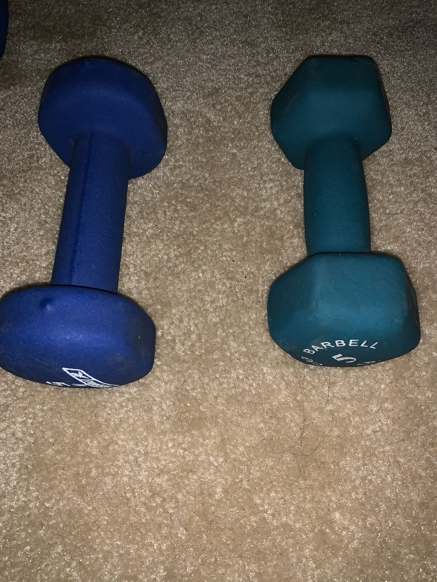 Rebook fitness and aerobics training dumbbells