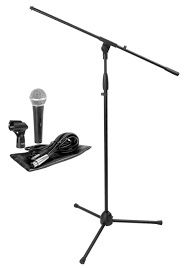 Microphone with stand, On Stage MS7500 Microphone Stand Pack