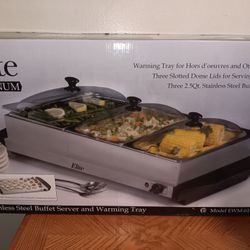 STAINLESS STEEL BUFFET SERVING STATION BRAND NEW