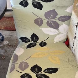 used Dark wood round dining table 