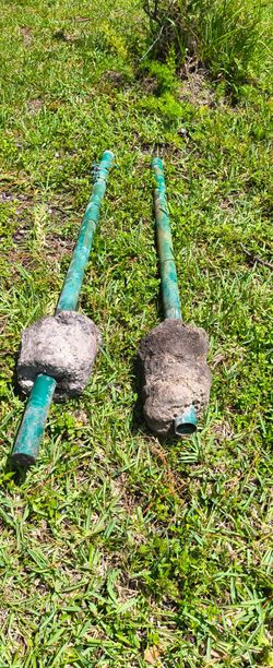 Free metal fence post poles