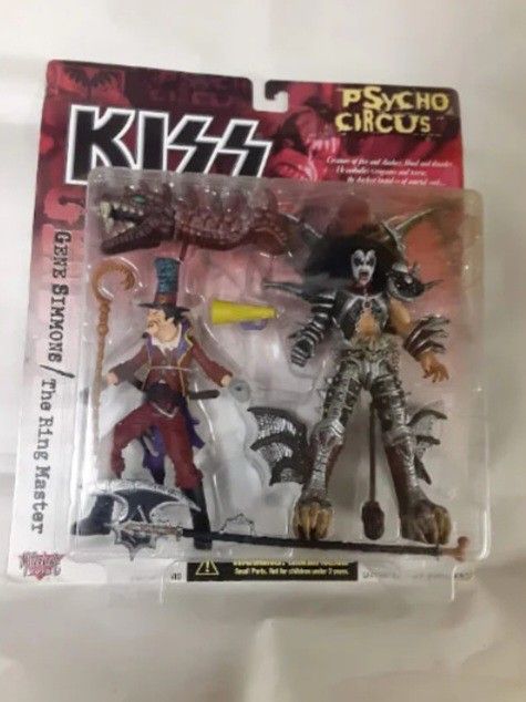 1998 McFarland Toys Kiss Gene Simons Psycho Circus Action Figure.