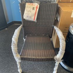 Wicker Steel Patio Chair (Buy 4 For $100)