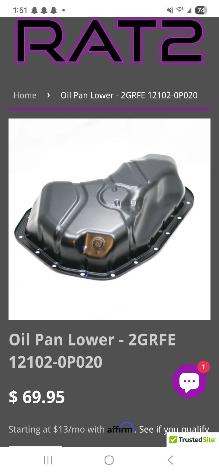 Oil Pan To A Older Lexus Rx350