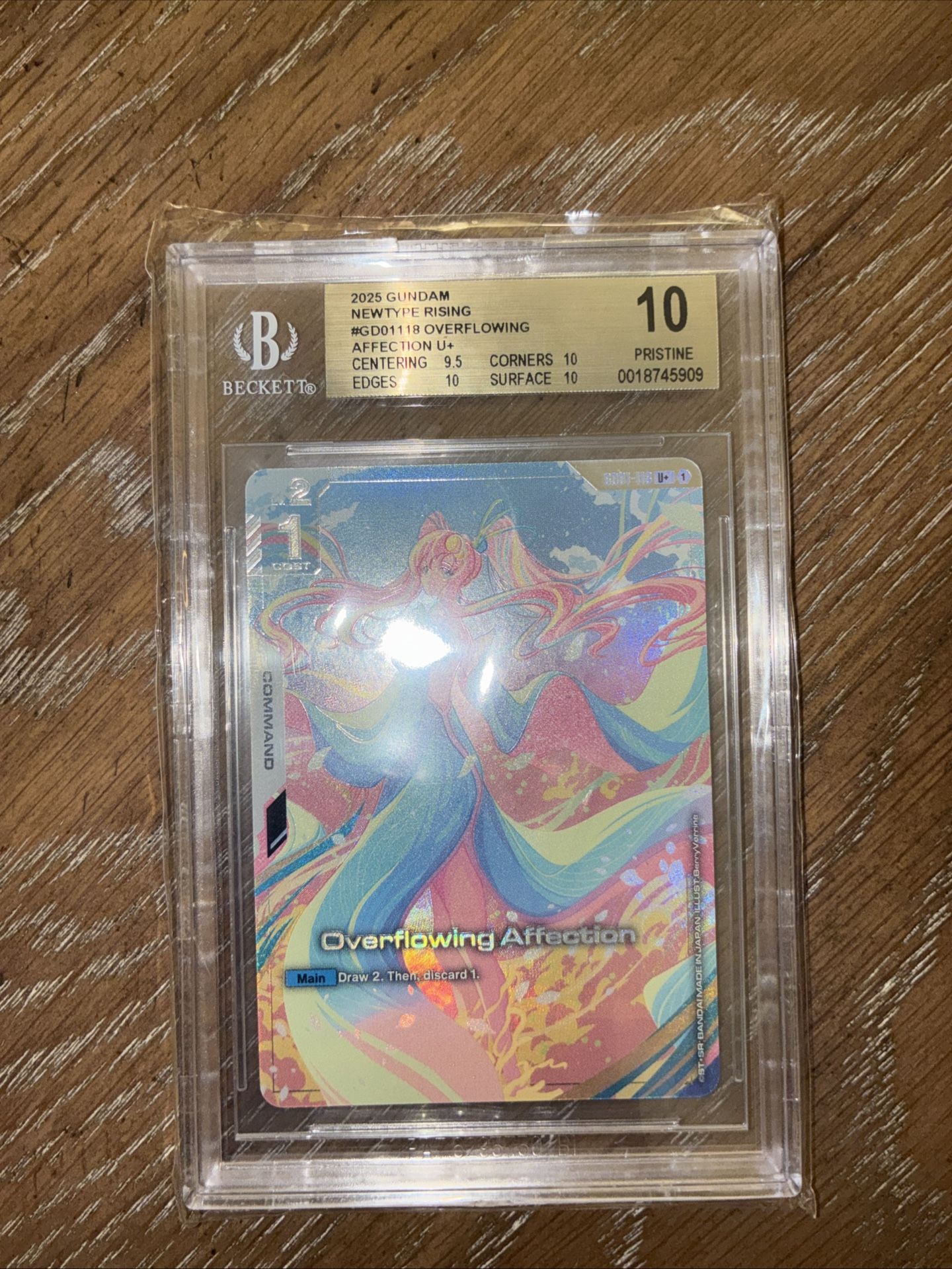 Overflowing Affection Gundam Newtype Rising - GD01-118 BGS 10