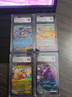 Graded Pokemon slabs. Japanese