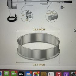 Stainless Steel Rotisserie Ring Kit