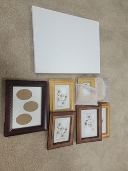 Scrapbooking/Art supplies w/frames