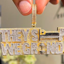 They Sleep We Grind Pendant 