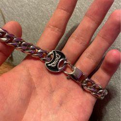 rare romance steel cuban bracelet