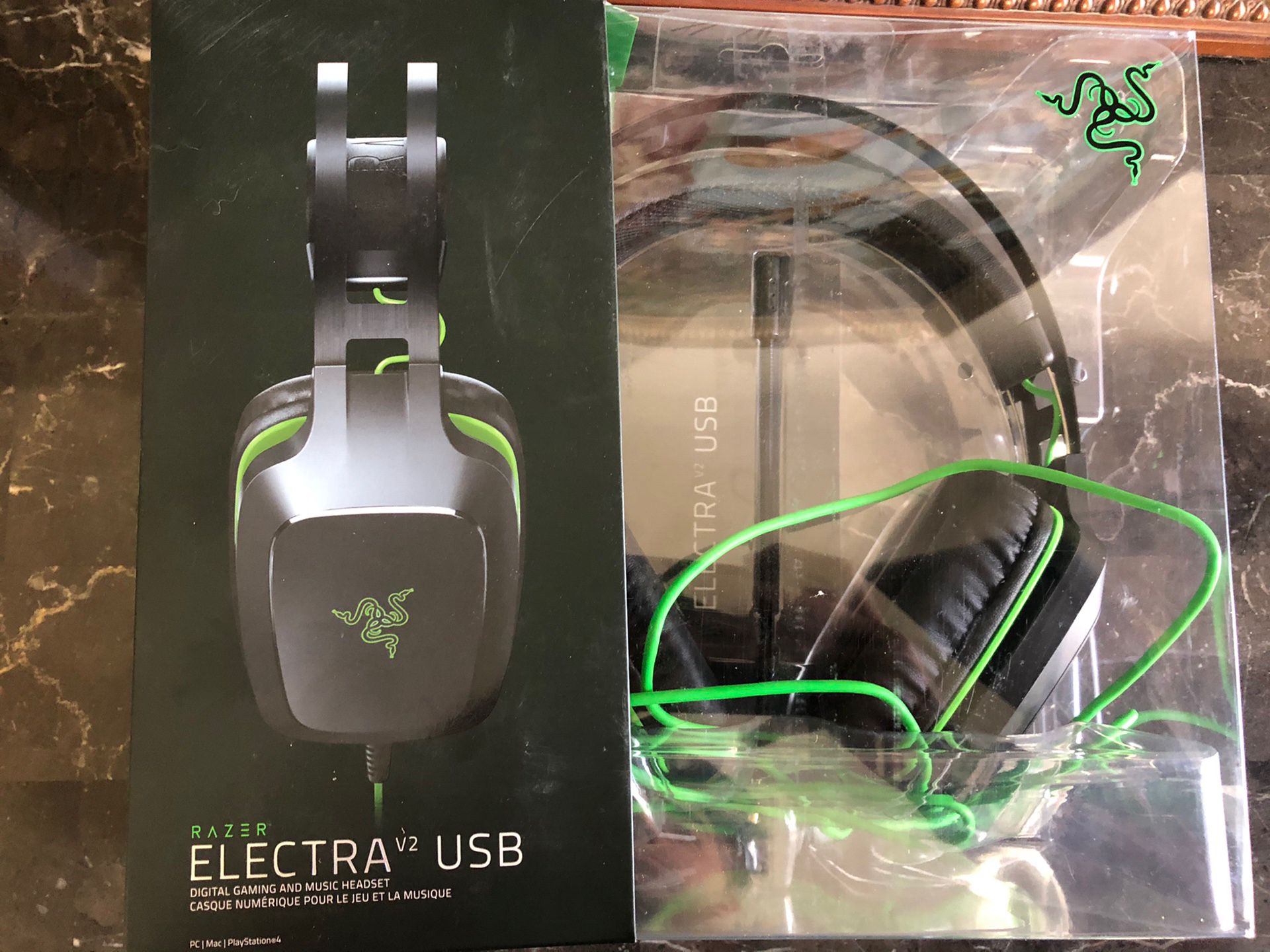 RAZER ELECTRA USB - GREEN/BLACK HEADSET
