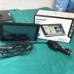GPS GARMIN 2597LMT 5”, NEVER USED. 2 adapters. Box+ Book. Wes Boca Raton 441&Yamato 