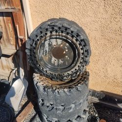 Used Solid Bobcat Tires 