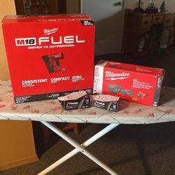Milwaukee Nail gun Bundle.