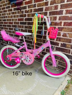 Girls bikes 14” &, 16” good condition $25 each