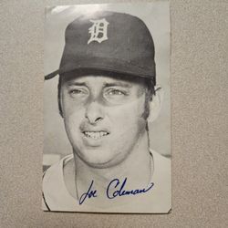 1970s Joe Coleman Autograph