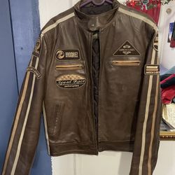 Men’s Brown Leather Jacket 