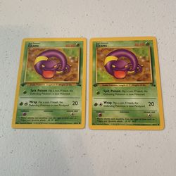 1st Edition Ekans Fossil Pokemon Cards