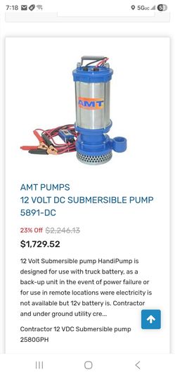 12 volt submersible water pump