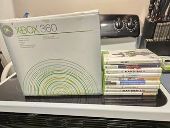 Xbox 360 With Games, Controllers And Hard Drive