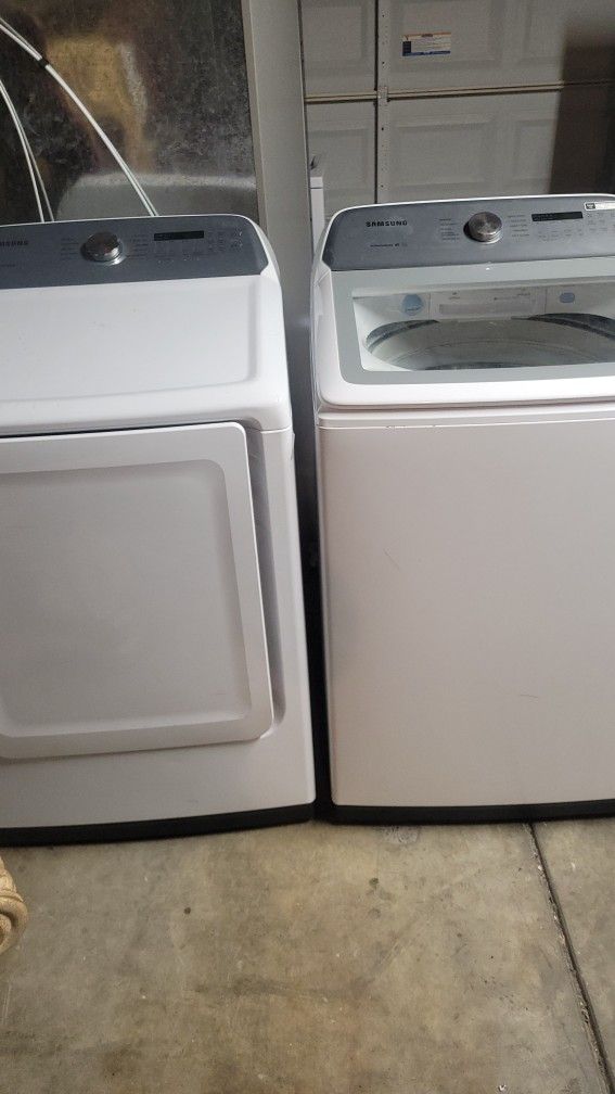 SAMSUNG HE ACTIVEWASH WASHER ELECTRIC DRYER SET WORKS GREAT CAN DELIVER VACAVILLE 