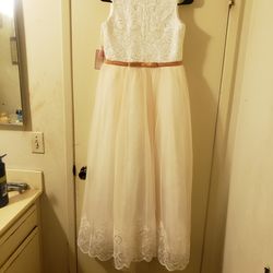 Beautiful brand new dress with tags. Size youth large