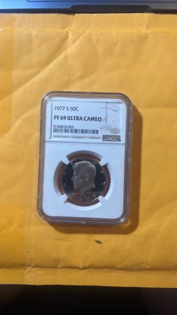Coin PF 69 ultra cameo half dollar