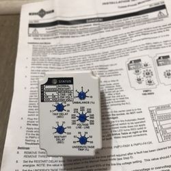 Pmp series Three-phase Monitor Relays With Installation Instructions.