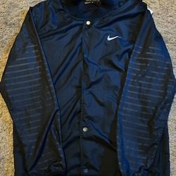 Nike Golf Button Up Jacket (Navy Blue, Size Medium, Slight wear)