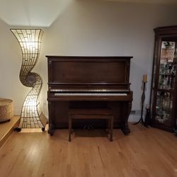 Heintzman 1921 Upright Grand Piano. Great Condition. Plays Great. All Keys Intact.