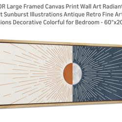 NEW MUDECOR Large Framed Canvas Print Wall Art