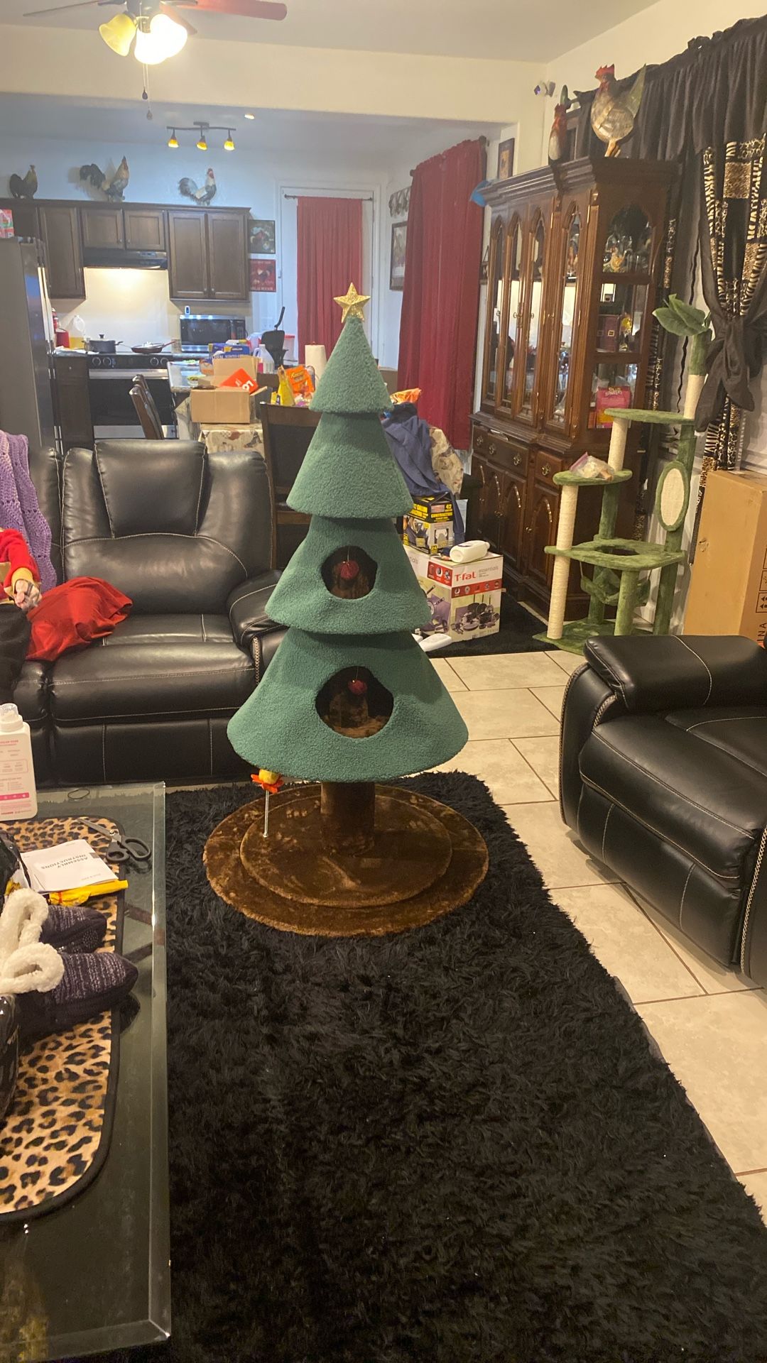 Cat Christmas tree house for Cats