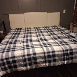 King Bed Mattress Upholstered Headboard