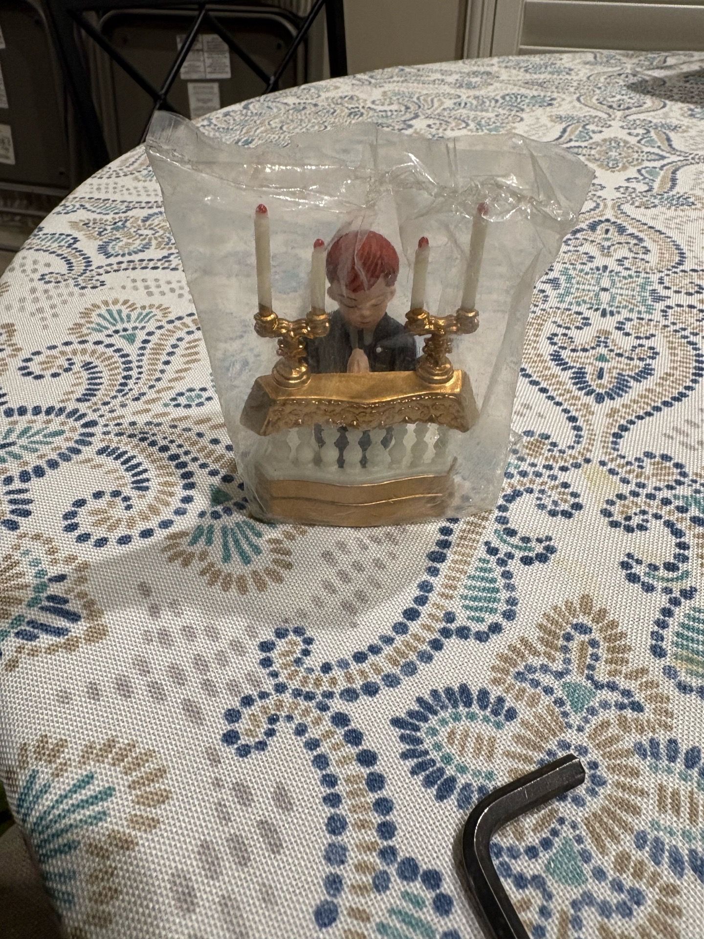 Holy communion vintage cake topper boy