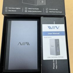 Iviin D6919 100W USB-C docking station triple 4k display 1gbps ethernet 3.5mm 19