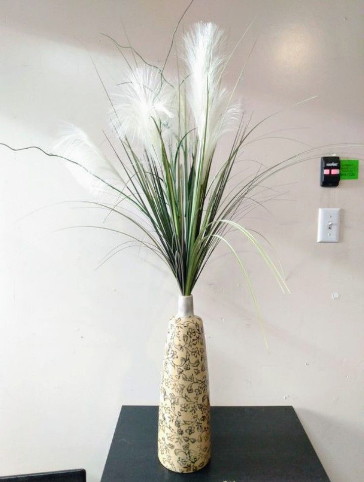 Fake Plant In Ceramic Pot Decor