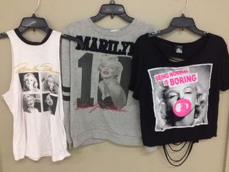 Marilyn Monroe shirt lot sz s/m