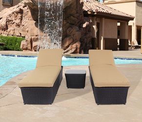 Patio furniture poolside lounge chairs