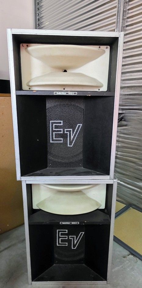 EV 2-way stage speakers 