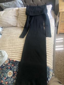 Skims off the shoulder dress