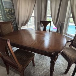 2 Tone Wood Dining Table