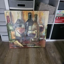 Wine Bottle Painting