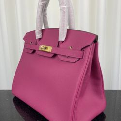 HERMES  Togo BIRKIN 30 Rose Pourpre