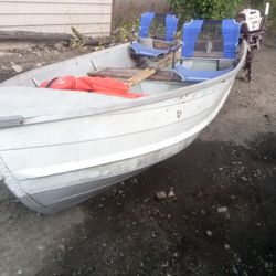 12' Seamaid Aluminum Boat 