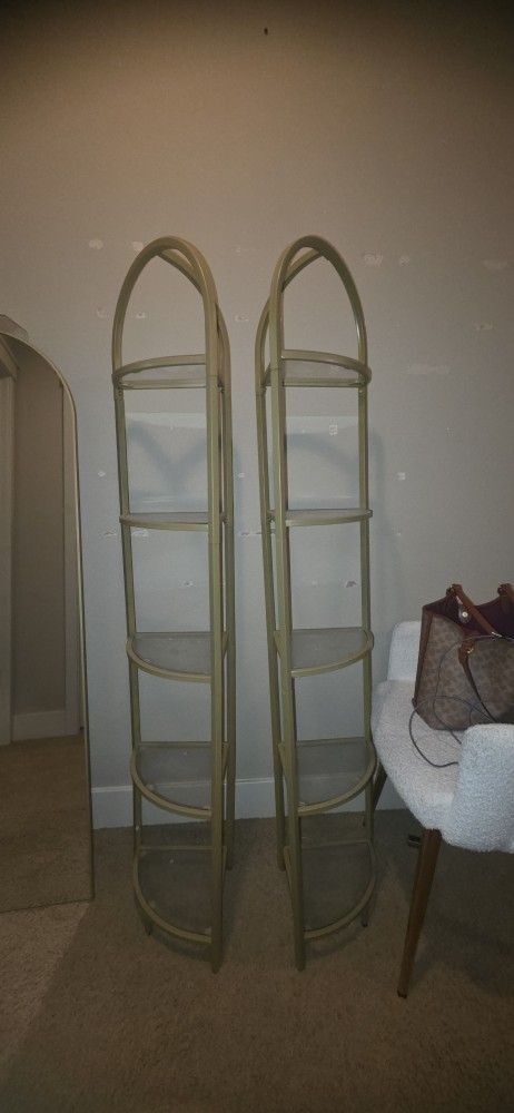 (2) 5-Tier Corner Shelf Stand