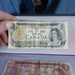 1973 Canadian $1 Bank Note