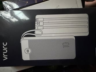 VRURC Portable Power Bank with Built-in Cables
